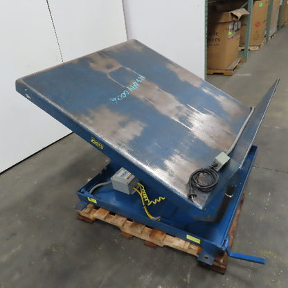 Vestil UNI 4848-4 2000Lbs 48"x48" Lift & Tilt Table 10" Rise 8-18" Lift 115V 1Ph