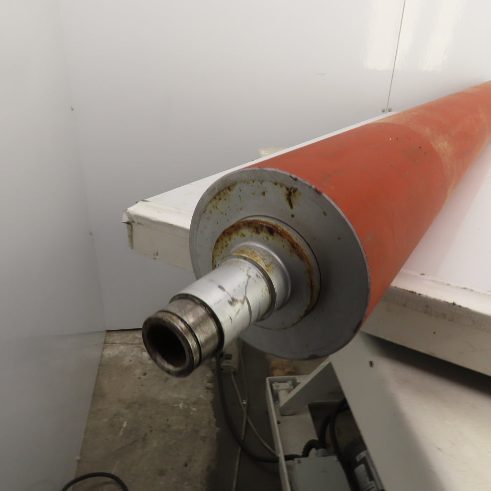 120mm OD x 1700mm BF Rubber Lagged Conveyor Tail Pulley Roller 1622mm Face