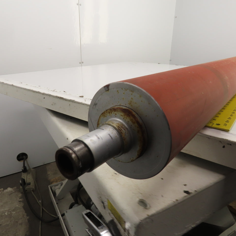 120mm OD x 1700mm BF Rubber Lagged Conveyor Tail Pulley Roller 1622mm Face