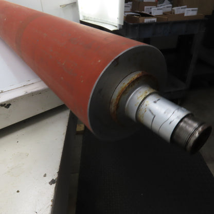 120mm OD x 1700mm BF Rubber Lagged Conveyor Tail Pulley Roller 1622mm Face