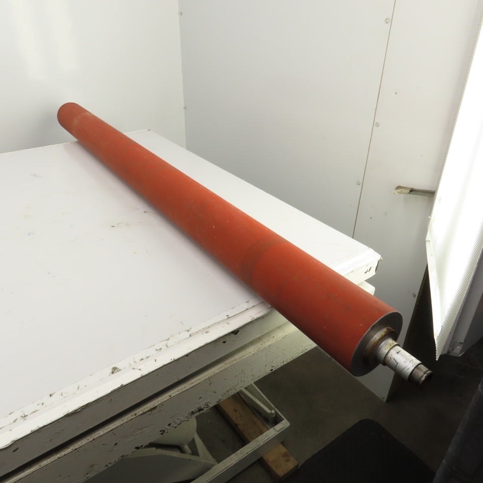 120mm OD x 1700mm BF Rubber Lagged Conveyor Tail Pulley Roller 1622mm Face