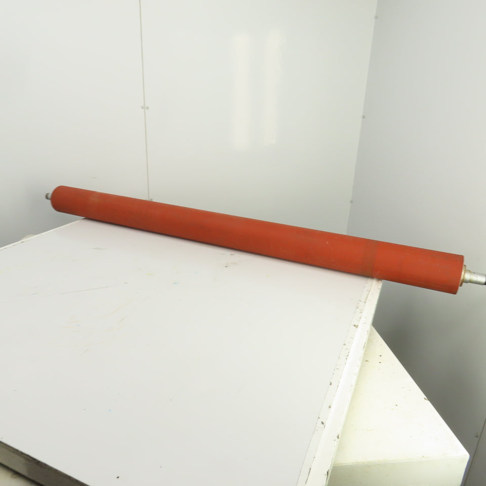 120mm OD x 1700mm BF Rubber Lagged Conveyor Tail Pulley Roller 1622mm Face