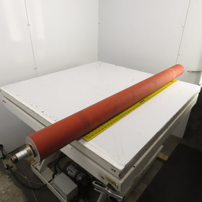 120mm OD x 1700mm BF Rubber Lagged Conveyor Tail Pulley Roller 1622mm Face