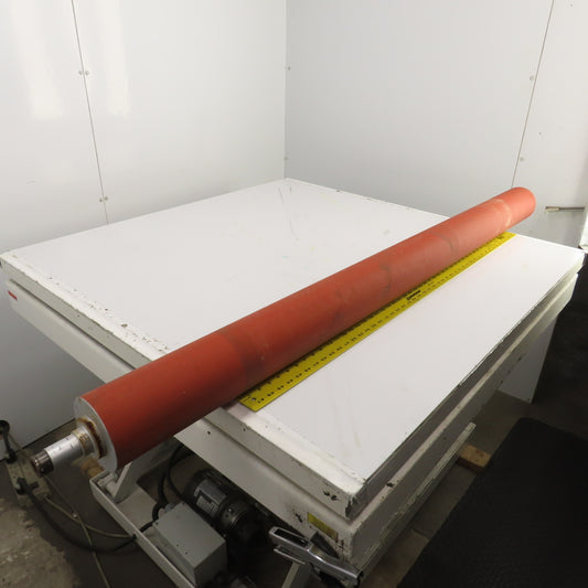 120mm OD x 1700mm BF Rubber Lagged Conveyor Tail Pulley Roller 1622mm Face