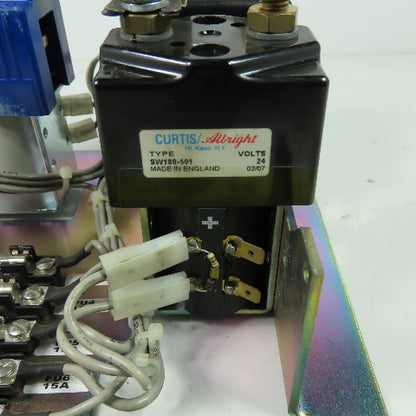 CURTIS CP395-1 Hyster 24V Forklift Stacker Contactor Control Panel W/Fuse Holder