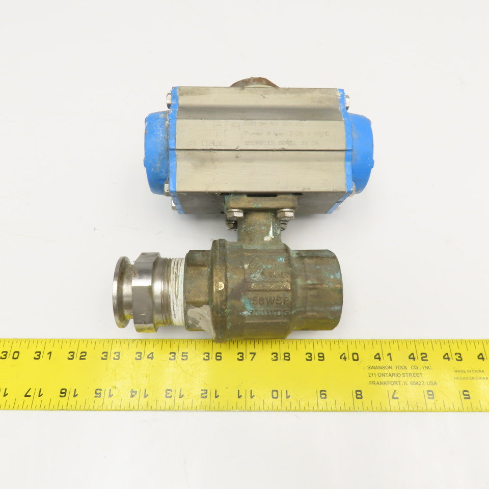 Valbia SR63 2" NPT Ball Valve Pneumatic Actuator