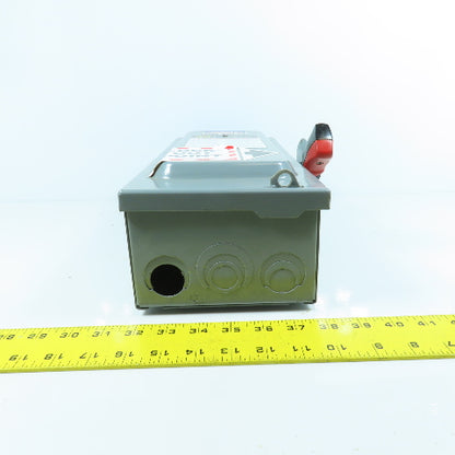 Square D HU361 30A Non-Fusible Heavy Duty Safety Disconnect Switch 600V AC/DC