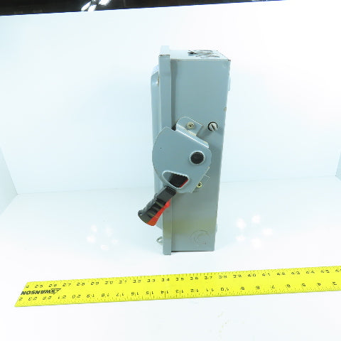 Square D HU361 30A Non-Fusible Heavy Duty Safety Disconnect Switch 600V AC/DC