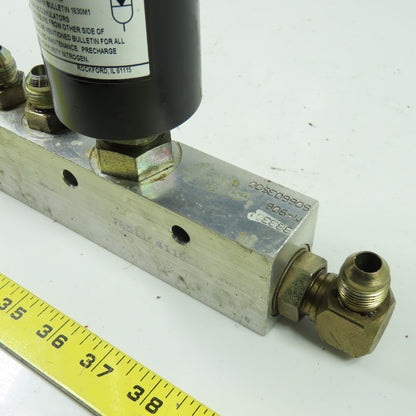 Parker A2N0010D435K HYDROLIC ACCUMULATOR 3000PSI Max Charged 300PSI w/Manifold