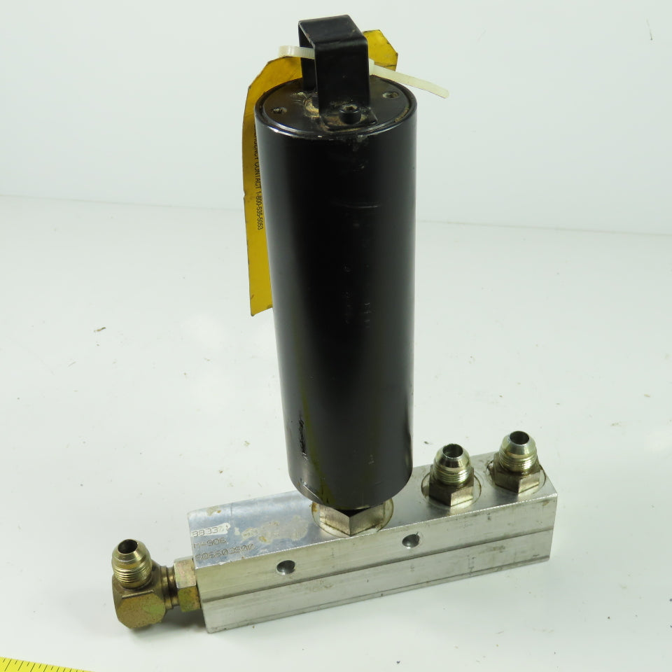 Parker A2N0010D435K HYDROLIC ACCUMULATOR 3000PSI Max Charged 300PSI w/Manifold