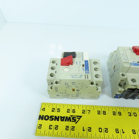 Telemecanique GV2-M07 Motor Protector Circuit Breaker 1.6-2.5A Trip 1.5HP Lot/7
