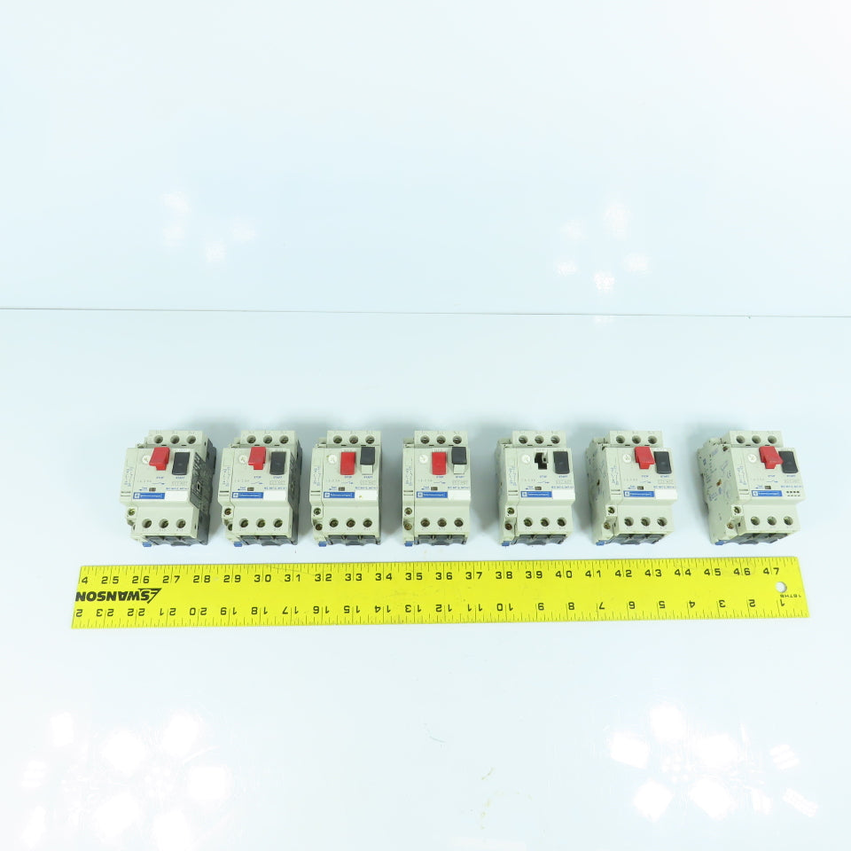 Telemecanique GV2-M07 Motor Protector Circuit Breaker 1.6-2.5A Trip 1.5HP Lot/7