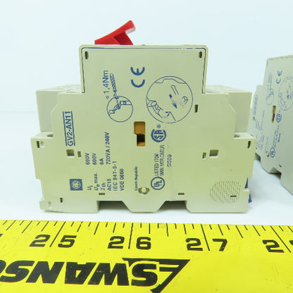 Telemecanique GV2-M07 Motor Protector Circuit Breaker 1.6-2.5A Trip 1.5HP Lot/7