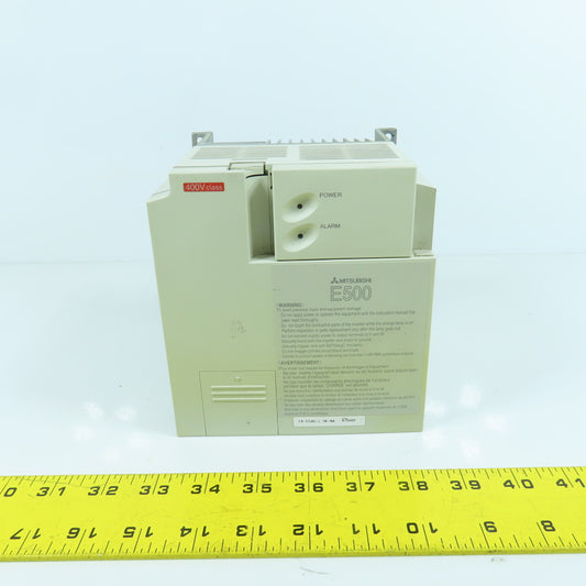 Mitsubishi FR-E540-1.5K-NA E500 2HP Inverter Drive 380-480V Input 4A Output