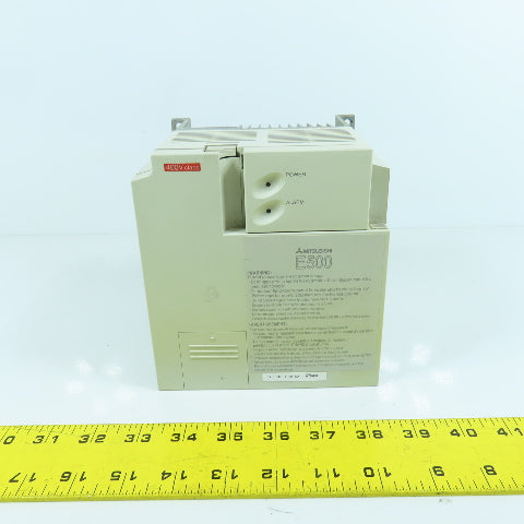 Mitsubishi FR-E540-1.5K-NA E500 2HP Inverter Drive 380-480V Input 4A Output