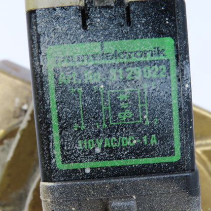 3/4" NPT Brass Solenoid Operated Valve 110V AC/DC Coil
