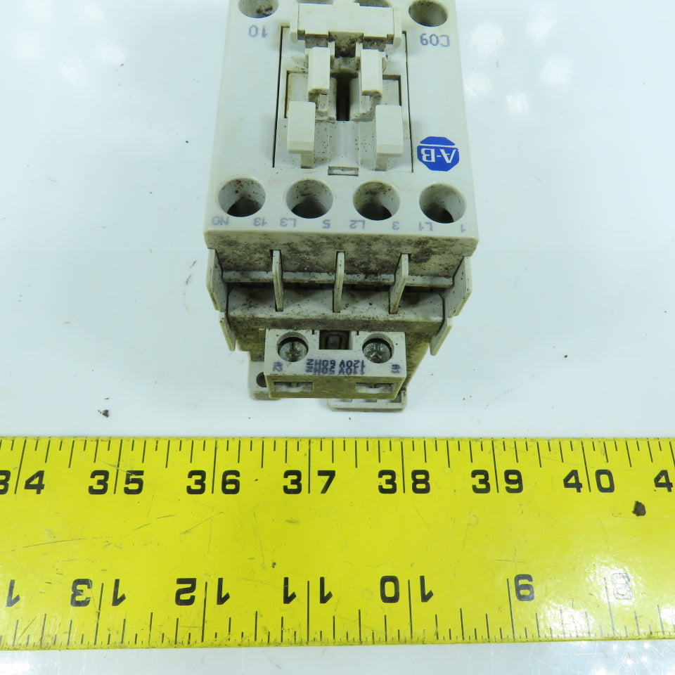 Allen Bradley 100-C09*10 600V Contactor 120V Coil W/193-EEDB Overload Relay