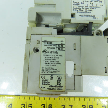 Allen Bradley 100-C09*10 600V Contactor 120V Coil W/193-EEDB Overload Relay