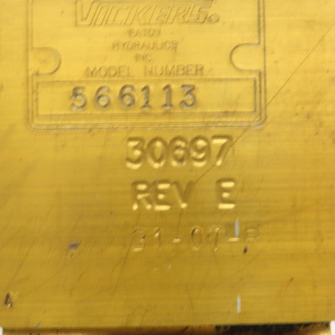 Vickers SV1-16-C-0-00 566113 Normally Closed Cartridge Valve 120V