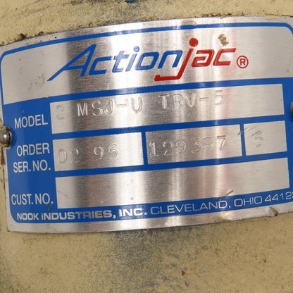 Nook 2 MSJ-U TRV-5 Action Jac 2 Ton Manual Jack Screw 5" Travel W/ Hand Wheel