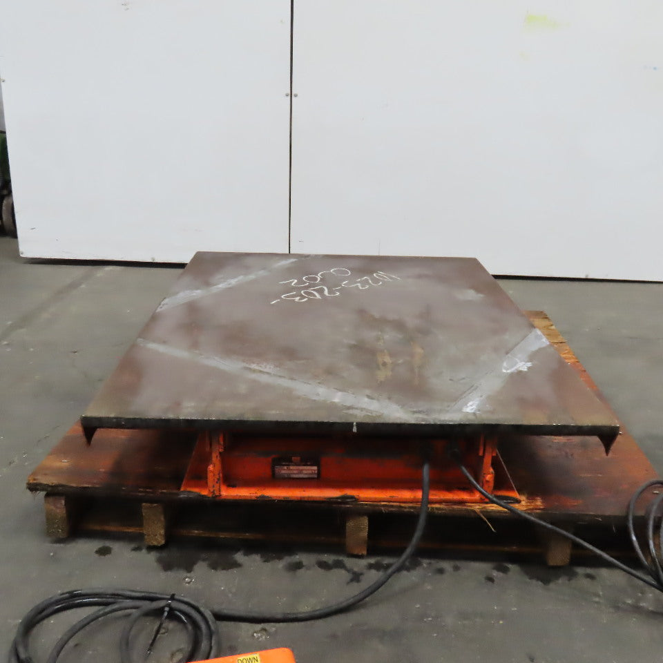 Presto TT60-15-MOD 48" x 36" 1500Lbs. Modified Tilt Table Floor Fixture 60° 115V