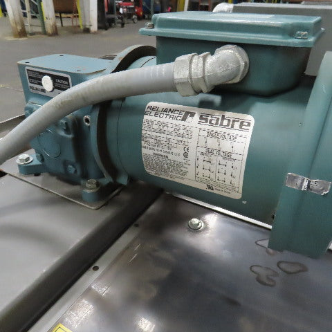 Dillon 2 Belt Side Grip Drive Conveyor 15" Adjustable Width To 1" 480V 22" Long