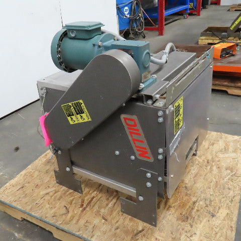 Dillon 2 Belt Side Grip Drive Conveyor 15" Adjustable Width To 1" 480V 22" Long