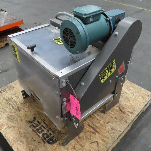 Dillon 2 Belt Side Grip Drive Conveyor 15" Adjustable Width To 1" 480V 22" Long