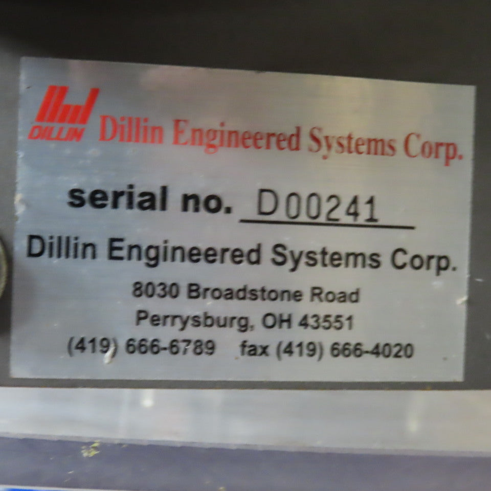 Dillon 2 Belt Side Grip Drive Conveyor 15" Adjustable Width To 1" 480V 22" Long