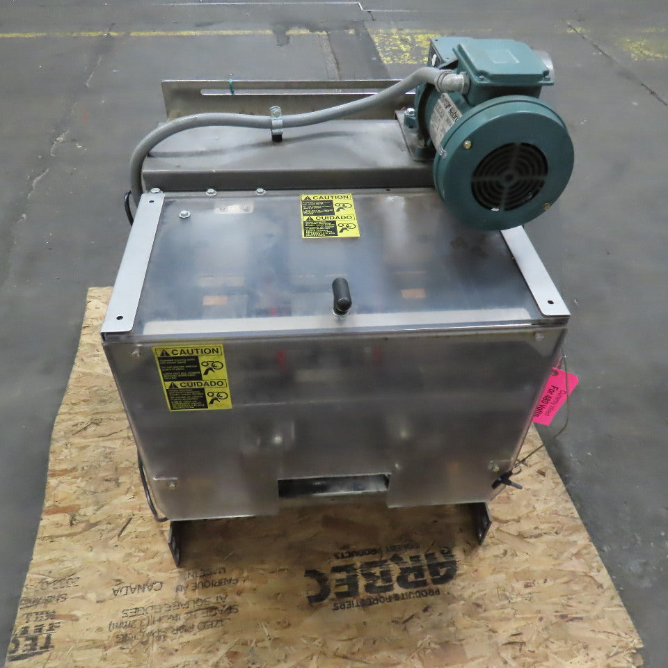 Dillon 2 Belt Side Grip Drive Conveyor 15" Adjustable Width To 1" 480V 22" Long
