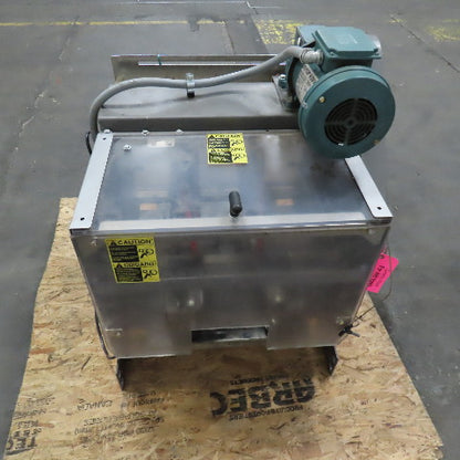 Dillon 2 Belt Side Grip Drive Conveyor 15" Adjustable Width To 1" 480V 22" Long