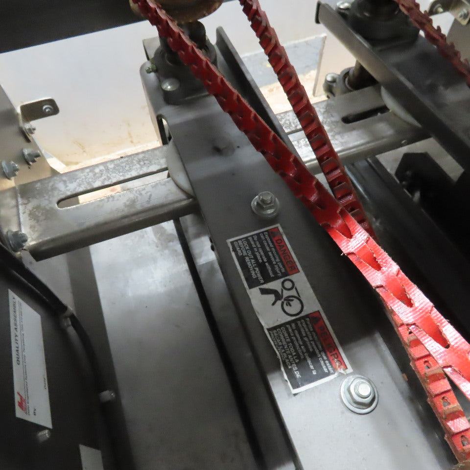 Dillon 2 Belt Side Grip Drive Conveyor 15" Adjustable Width To 1" 480V 22" Long
