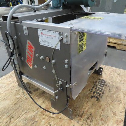 Dillon 2 Belt Side Grip Drive Conveyor 15" Adjustable Width To 1" 480V 22" Long