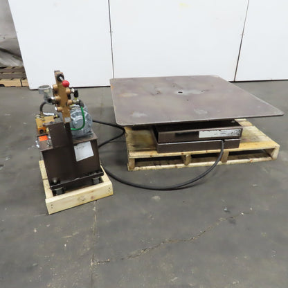 Autoquip 36S60 6000Lbs. 48" x 48" Air Powered Rotating Lift Table 9-1/2-46" Lift