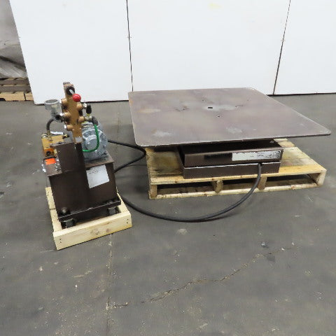 Autoquip 36S60 6000Lbs. 48" x 48" Air Powered Rotating Lift Table 9-1/2-46" Lift