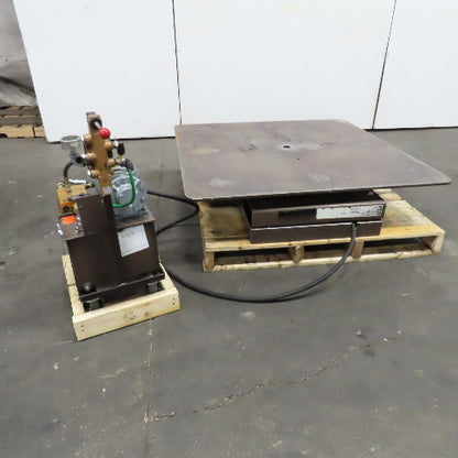 Autoquip 36S60 6000Lbs. 48" x 48" Air Powered Rotating Lift Table 9-1/2-46" Lift