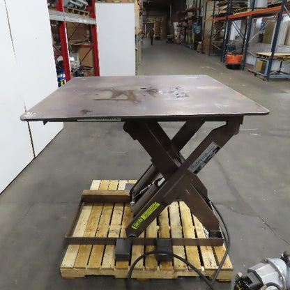 Autoquip 36S60 6000Lbs. 48" x 48" Air Powered Rotating Lift Table 9-1/2-46" Lift