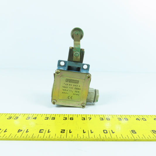Crouzet 838430 Rocker Arm Roller Limit Switch 20A 250V