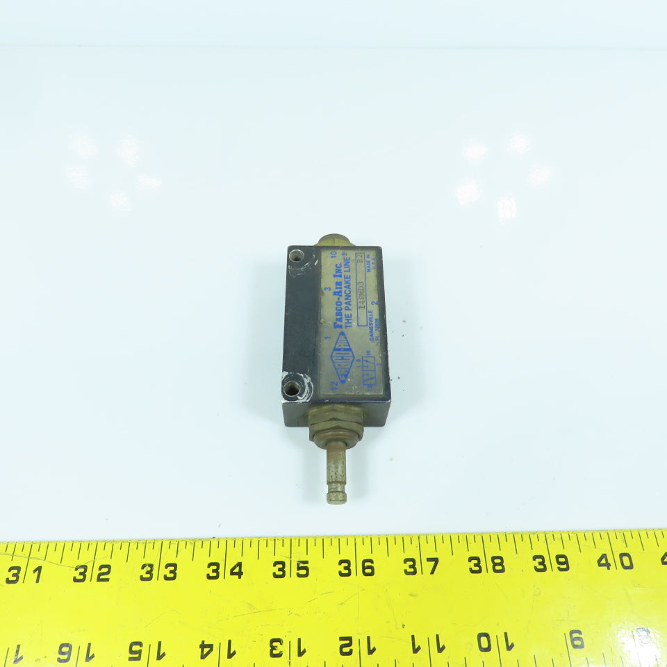 Fabco Air 14PMD3 3/2 Position Manual Pneumatic Directional Air Valve (No Knob)