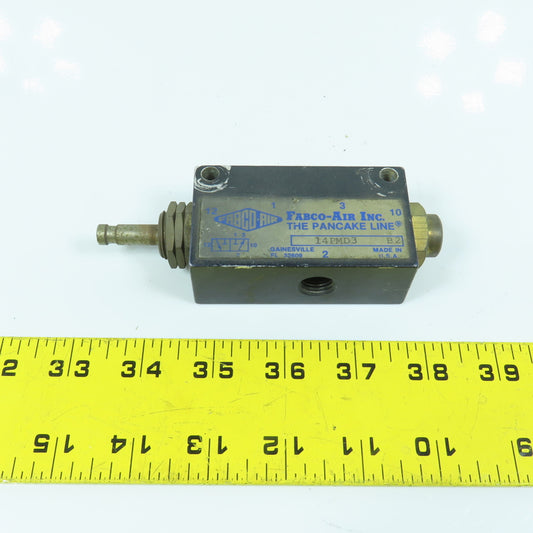 Fabco Air 14PMD3 3/2 Position Manual Pneumatic Directional Air Valve (No Knob)