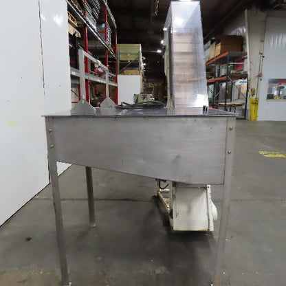 American Machine Works 12" x 112" Incline Elevator Discharge Conveyor 30FPM 3Ph