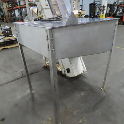 American Machine Works 12" x 112" Incline Elevator Discharge Conveyor 30FPM 3Ph