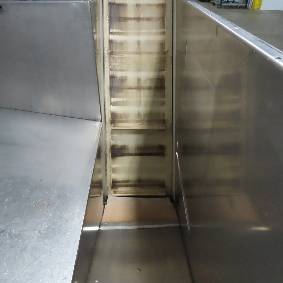 American Machine Works 12" x 112" Incline Elevator Discharge Conveyor 30FPM 3Ph