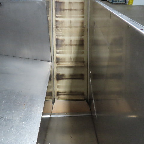 American Machine Works 12" x 112" Incline Elevator Discharge Conveyor 30FPM 3Ph