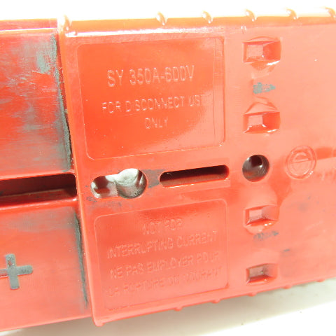 SMH Hyster R30XMS2 Forklift Battery Connector Red 350A-600V Max