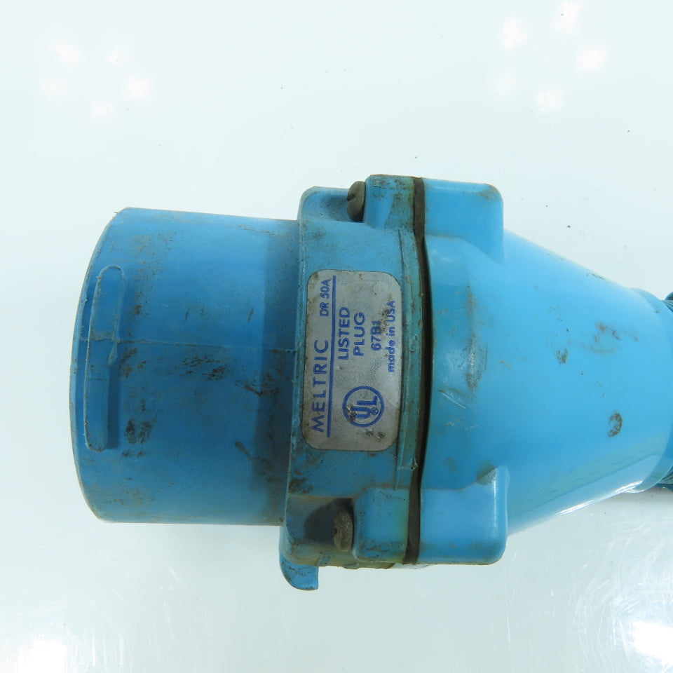 Meltric DS-32-50-P 480V 50A Male Plug 3-Prong