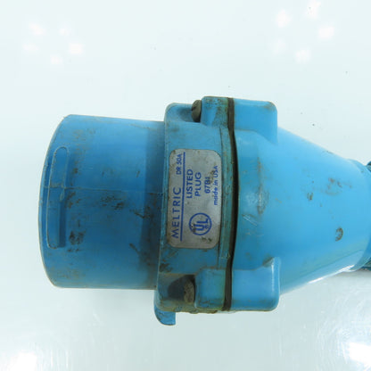 Meltric DS-32-50-P 480V 50A Male Plug 3-Prong