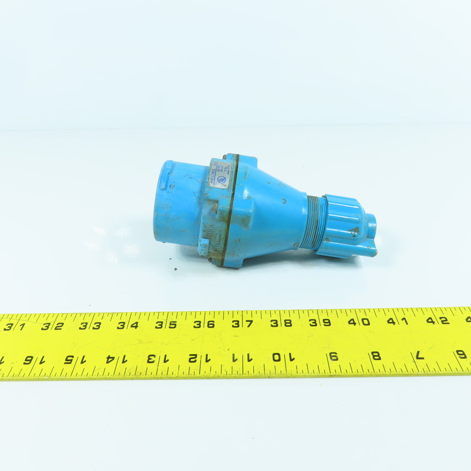 Meltric DS-32-50-P 480V 50A Male Plug 3-Prong