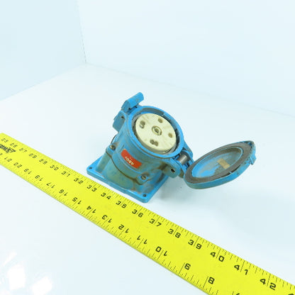 Meltric 480V 50A Female Receptacle Wall Mount 5-Prong