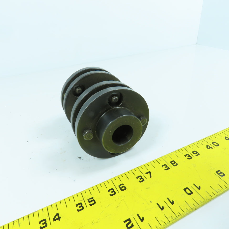 19mm x 19mm Flexible Steel Disc Shaft Coupling 96mm OAL